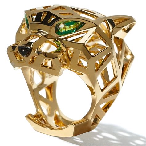 replica cartier panther head ring|cartier panther ring men us.